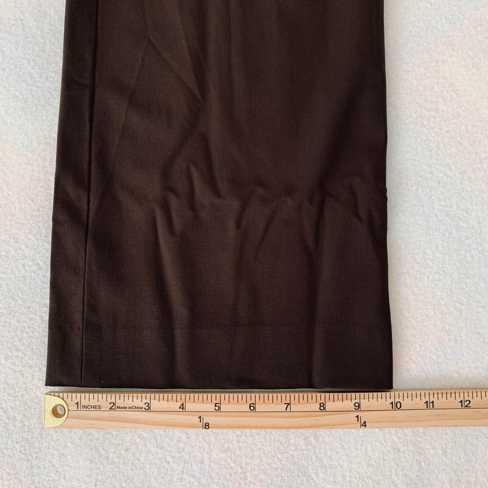Lafayette 148 New York Dress Pants Women's‎ Straight Leg Wool Blend Brown Size 8 - Picture 13 of 13